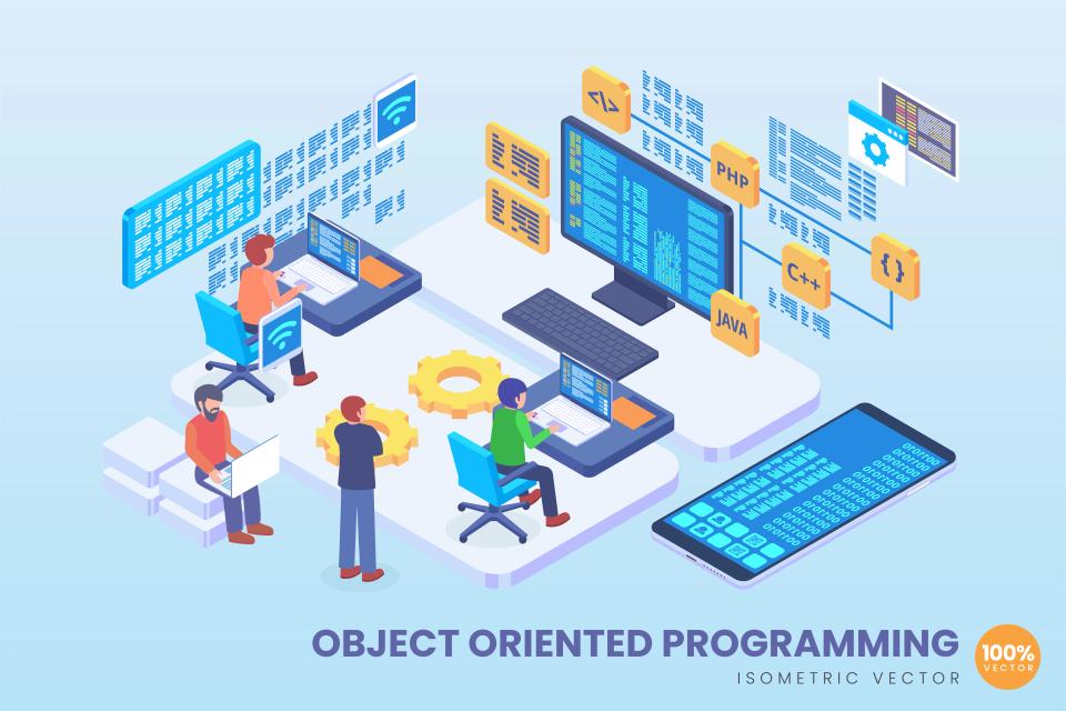 Programmører, der koder med objektorienterede sprog